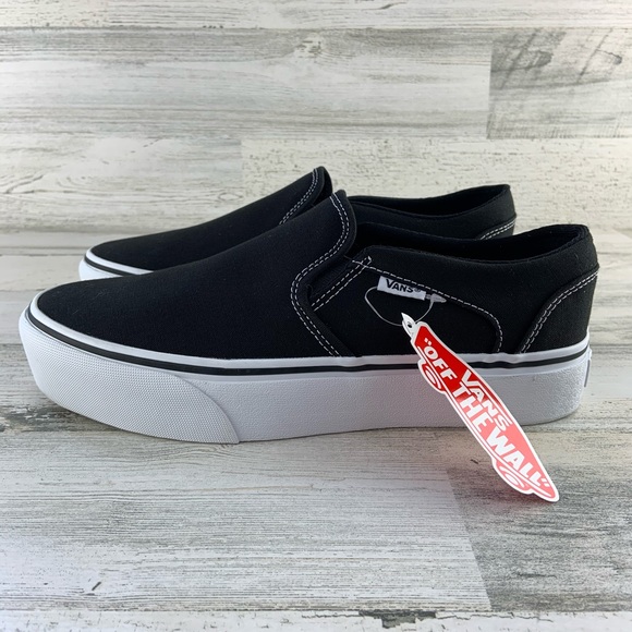 vans asher platform slip on